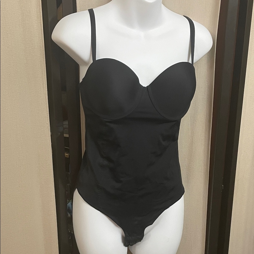 La Vie En Rose Large black Shapewear Bodysuit